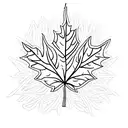 Maple Leaf tattoo design idea