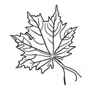Maple Leaf tattoo design idea