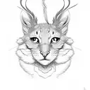 Noodle with whiskers tattoo design idea