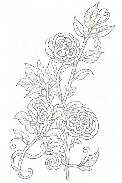 Licorice tattoo design idea