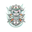 uka uka and aku aku  tattoo design idea