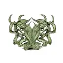 Hydra with three heads  tattoo design idea