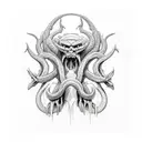 Hydra with three heads  tattoo design idea