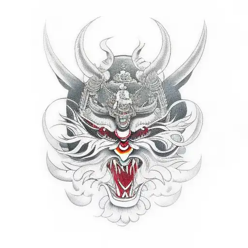 tengu tattoo design idea