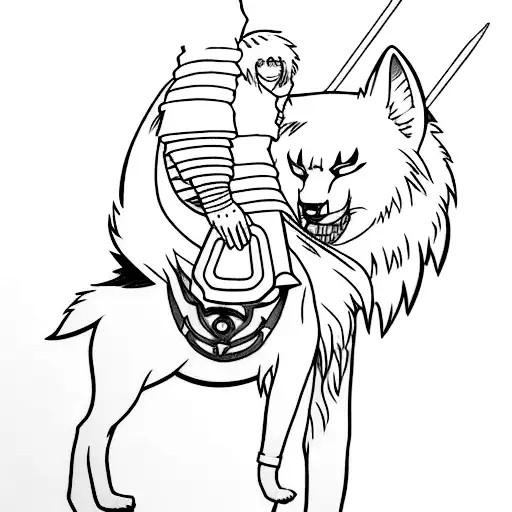 Princess Mononoke tattoo design idea