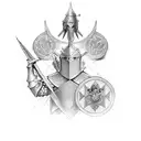 knights of the round table  tattoo design idea