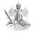 knights of the round table  tattoo design idea