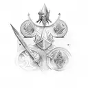 knights of the round table  tattoo design idea