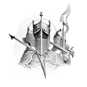 knights of the round table  tattoo design idea