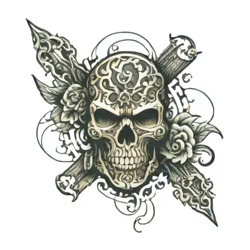 plank tattoo design idea