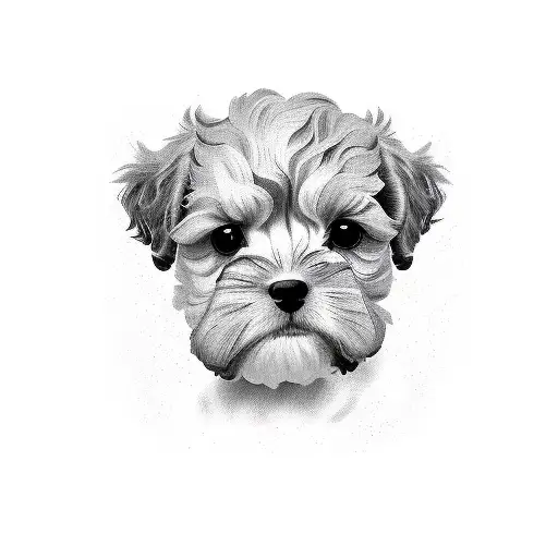 cavoodle tattoo design idea