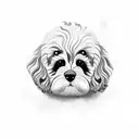 cavoodle tattoo design idea