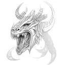 A mythical creature from The Witcher universe engaged in a sports activity tattoo design idea