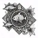 scuba diving tattoo design idea
