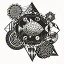 scuba diving tattoo design idea