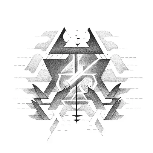 electricity tattoo design idea