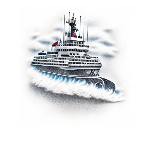 tugboat tattoo design idea