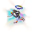 skydiving  tattoo design idea