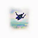 skydiving  tattoo design idea