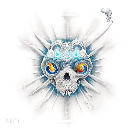 ocean surf tattoo design idea