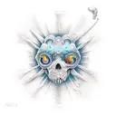 ocean surf tattoo design idea