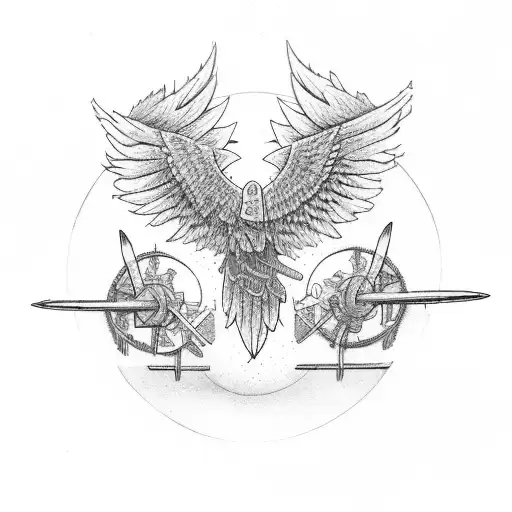 ikarus broken wing southern cross minialist tattoo design idea