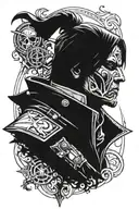 dishonored corvo attano tattoo design idea