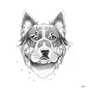 dog named Hunter tattoo design idea