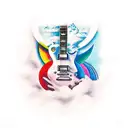 les paul guitar  tattoo design idea