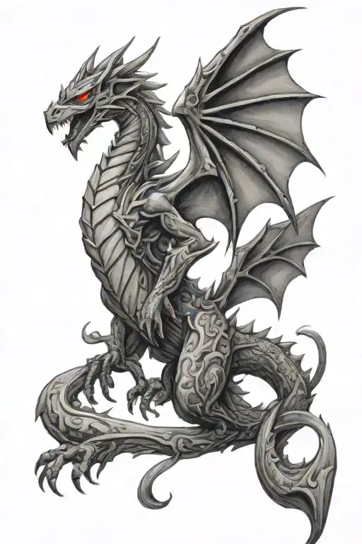 zelda light dragon tattoo design idea