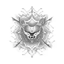 forearm band representing marriage and family tattoo design idea