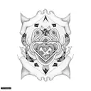 forearm band representing marriage and family tattoo design idea