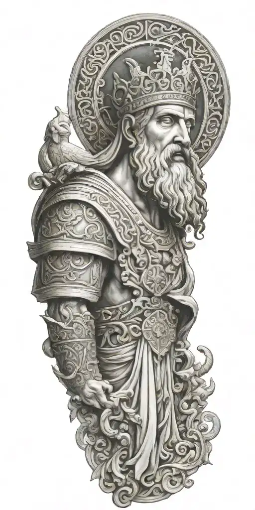 Greek mythology / Greek orthodox church tattoo design idea