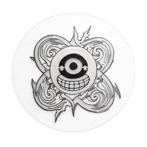 Naruto, One Piece, Black Clover tattoo design idea