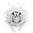 Naruto, One Piece, Black Clover tattoo design idea