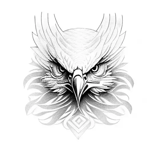 eagle with an Indio tattoo design idea
