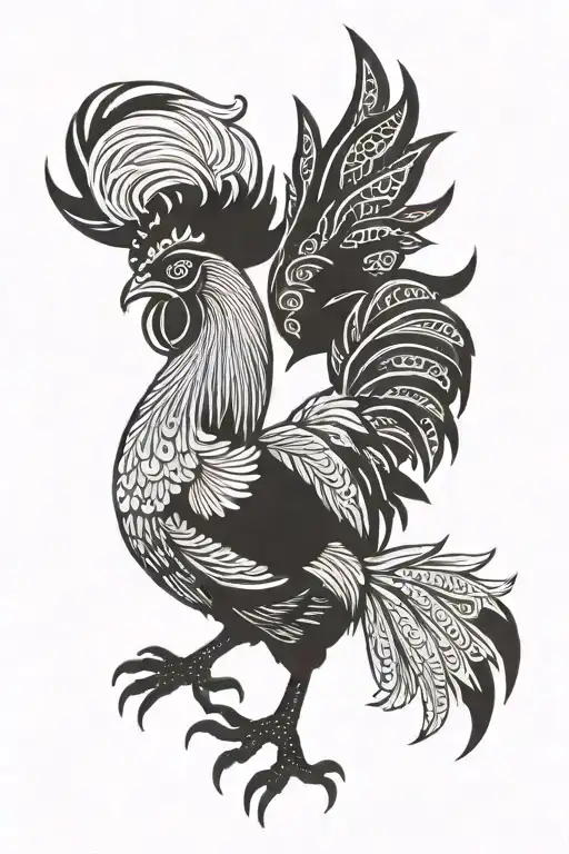 Tottenham Hotspur cockerel tattoo design idea