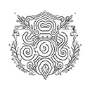 An elegant minimalist design of a champion's laurel wreath tattoo design idea