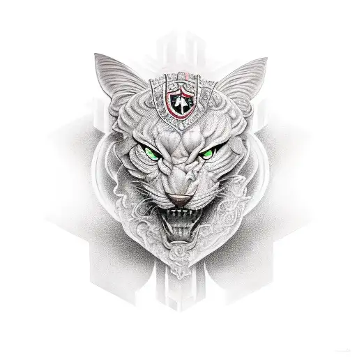 man trapped living tattoo design idea