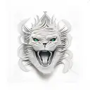 man trapped living tattoo design idea