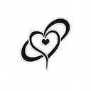 ring finger tattoo with infinity symbol and heart tattoo design idea