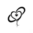 ring finger tattoo with infinity symbol and heart tattoo design idea