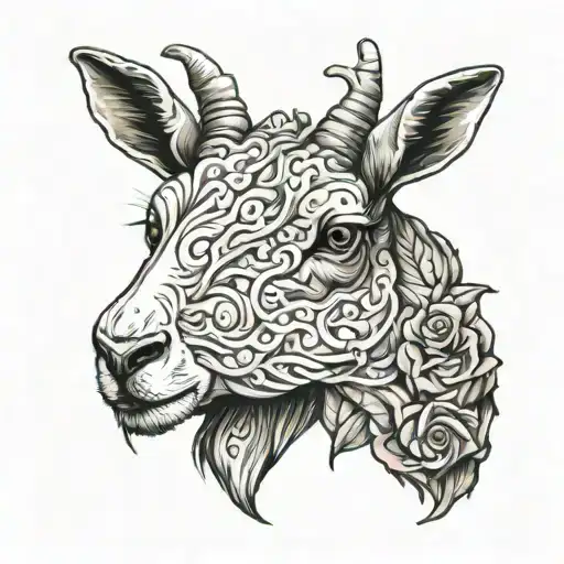 cult of the lamb tattoo design idea