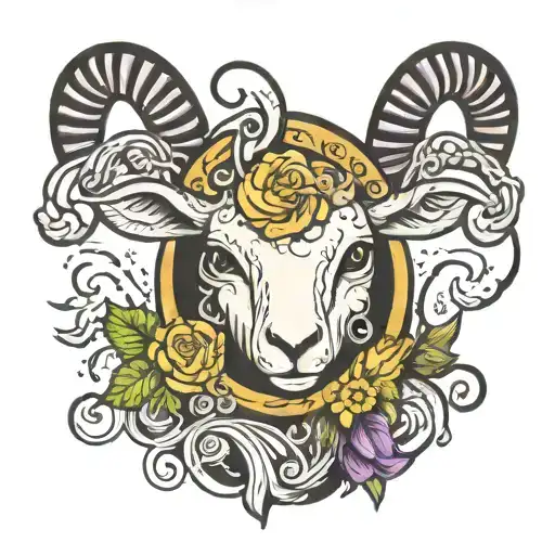 cult of the lamb tattoo design idea