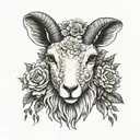 cult of the lamb tattoo design idea