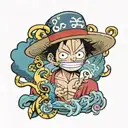 one piece anime tattoo design idea