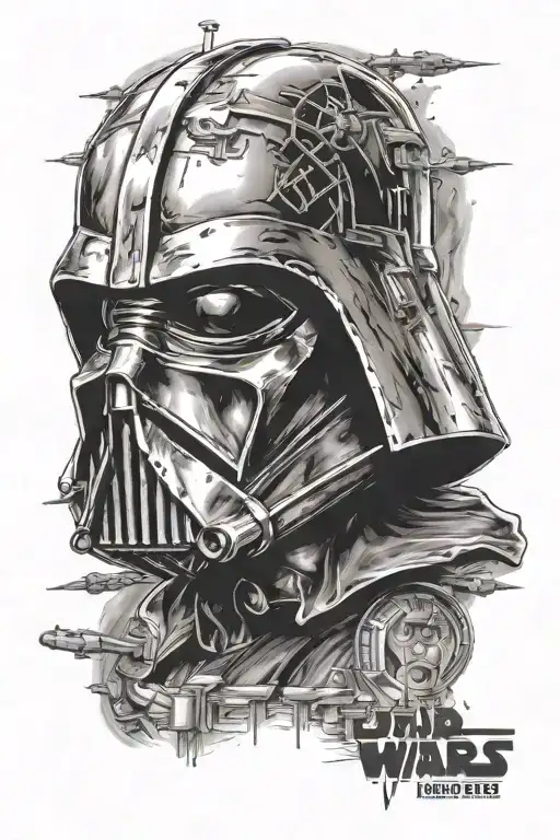 starwars dark side tattoo design idea