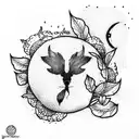 Harvest moon tattoo design idea