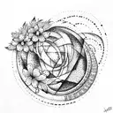 Harvest moon tattoo design idea