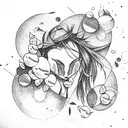 Harvest moon tattoo design idea